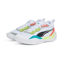 Puma Indoor Court Shoes Playmaker Pro white/multicoloured Men